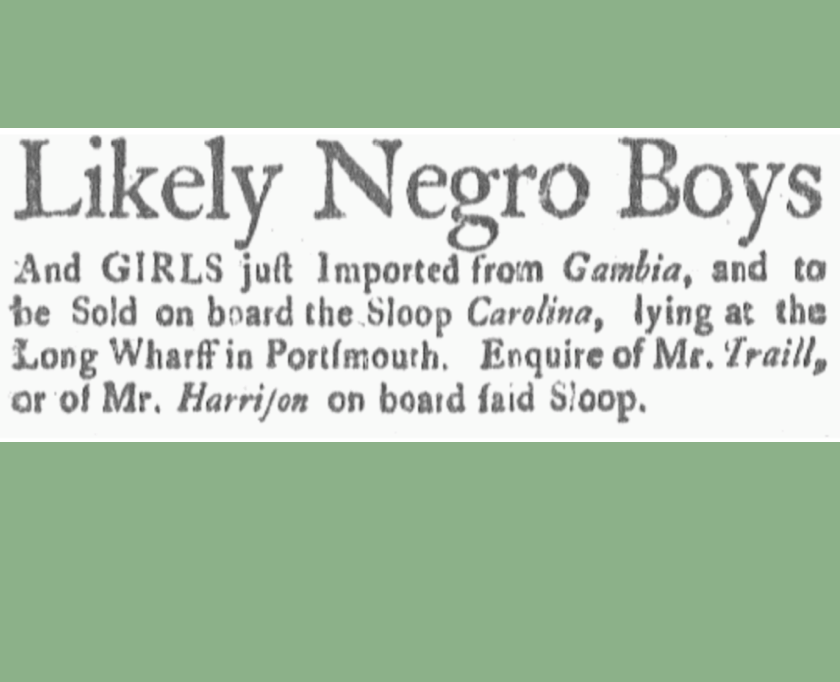 Slavery and Resistance in New Hampshire Primary Source Packet Flow